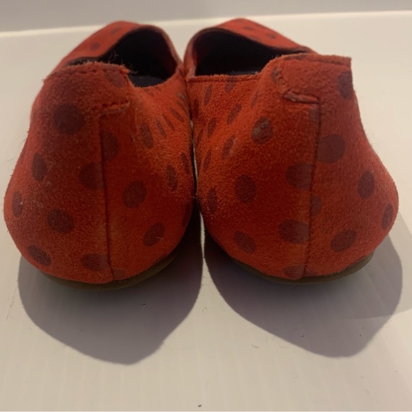Vermillion Suede Flats GAP 1969 Size 8.5 - Picture 4 of 5